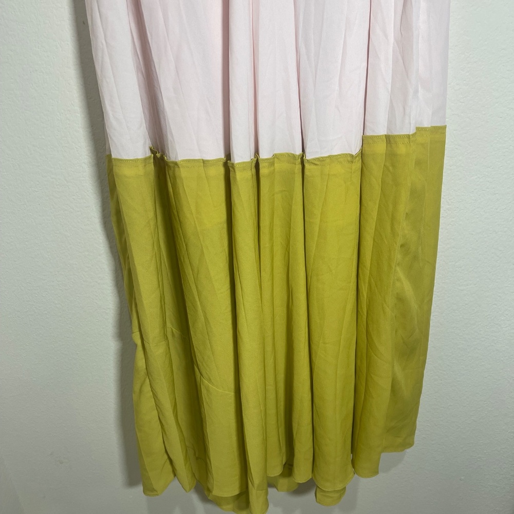 Tome Watercolor Pleated Two-Tier Dress Size S - Picture 13 of 15